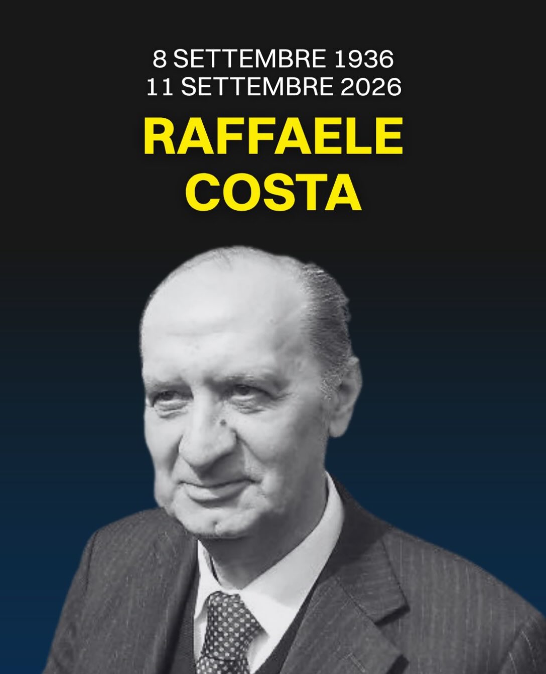 Il Partito Liberaldemocratico esprime cordoglio per la morte di Raffaele Costa, storico esponente de